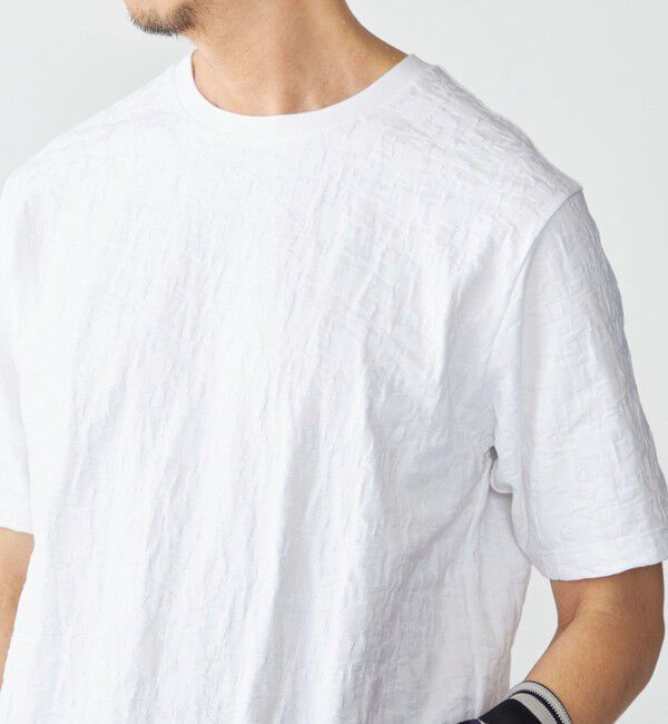 SHIPS「SHIPS: リンクス ジャカード リーフ Tシャツ」|Tシャツ・カットソー|