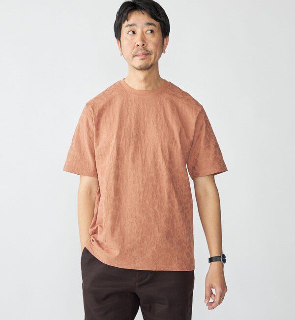 SHIPS「SHIPS: リンクス ジャカード リーフ Tシャツ」|Tシャツ・カットソー|