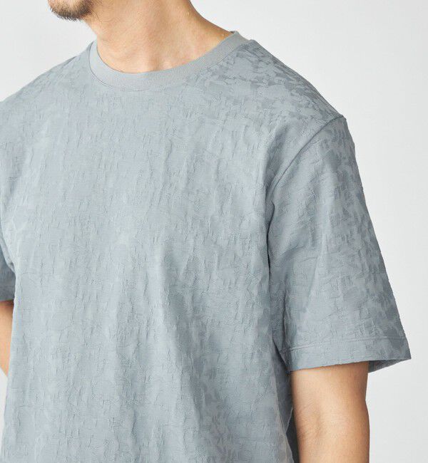 SHIPS「SHIPS: リンクス ジャカード リーフ Tシャツ」|Tシャツ・カットソー|