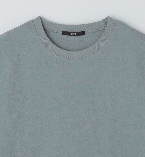 SHIPS「SHIPS: リンクス ジャカード リーフ Tシャツ」|Tシャツ・カットソー|