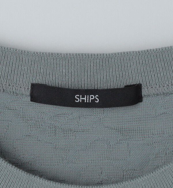 SHIPS「SHIPS: リンクス ジャカード リーフ Tシャツ」|Tシャツ・カットソー|
