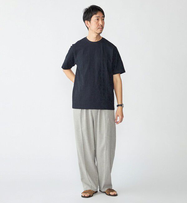 SHIPS「SHIPS: リンクス ジャカード リーフ Tシャツ」|Tシャツ・カットソー|