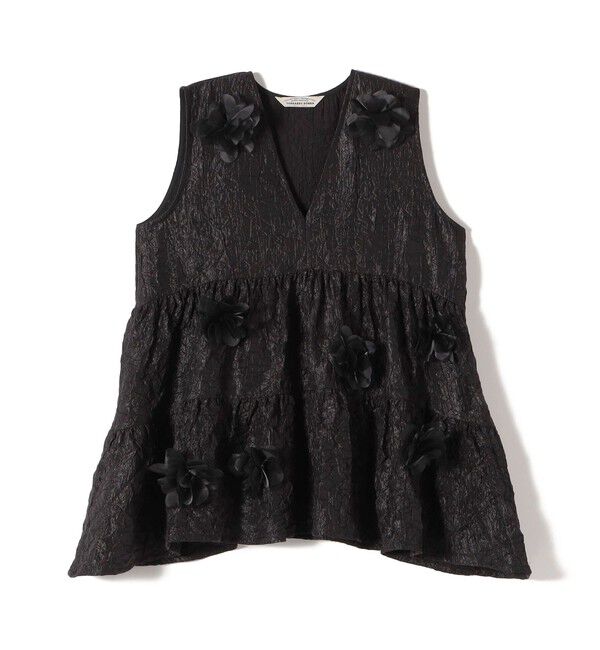 SHIPS for women「TORRAZZO DONNA:〈手洗い可能〉フラワー ティアード ブラウス」|シャツ・ブラウス|