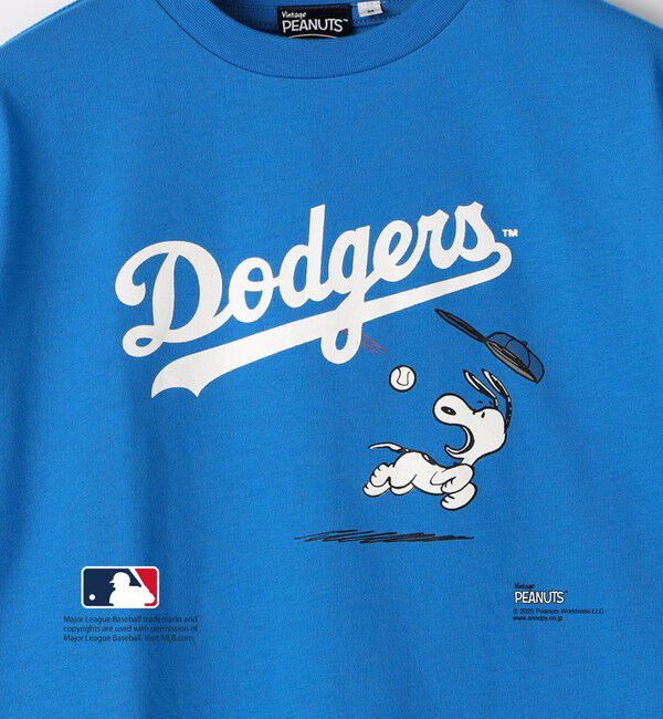 SHIPS KIDS「SHIPS KIDS:100～125cm / PEANUTS&times;MLB プリント Tシャツ」|Tシャツ・カットソー|