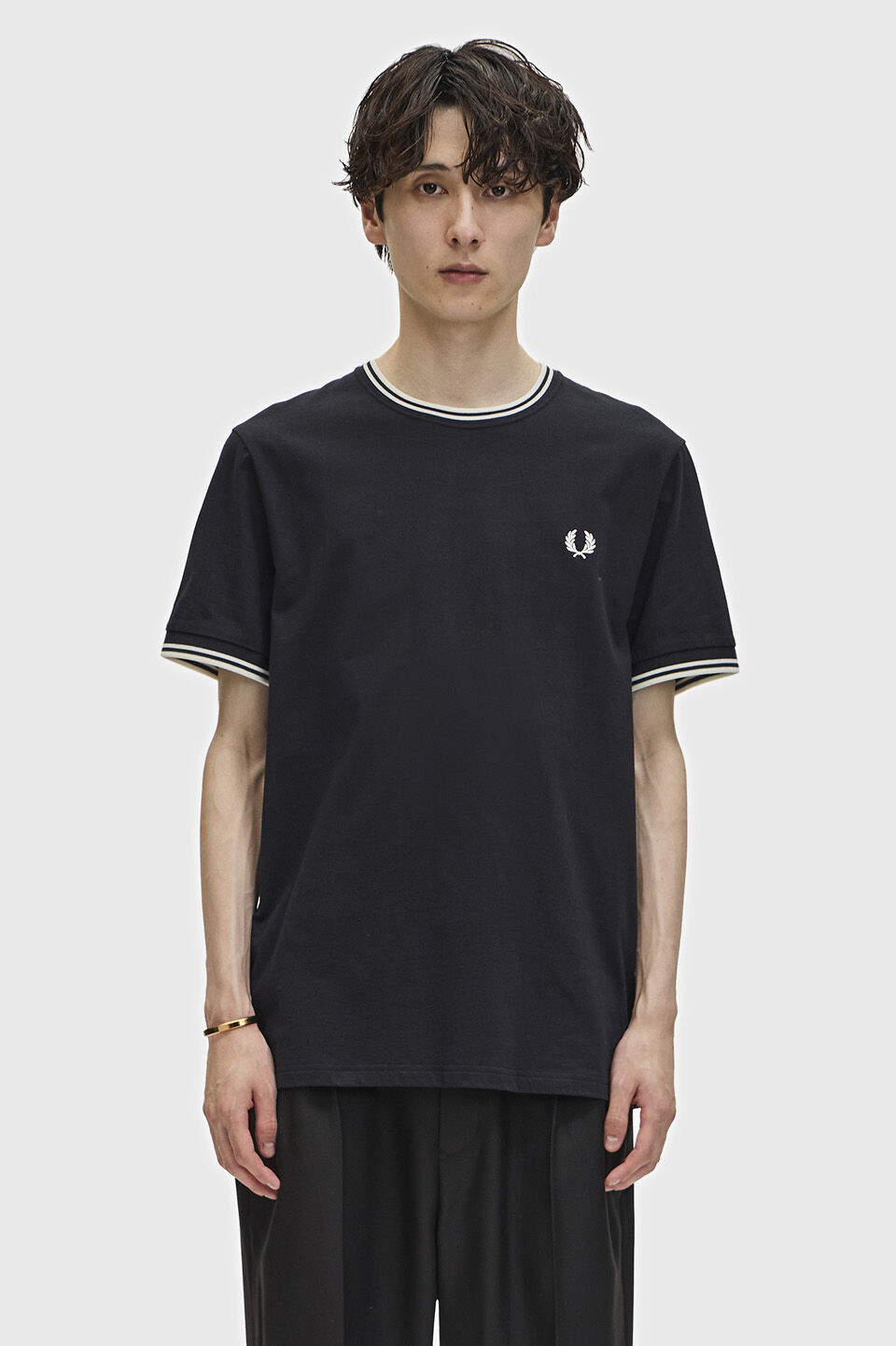 FRED PERRY 「Twin Tipped T-Shirt」|Tシャツ・カットソー|BLACK
