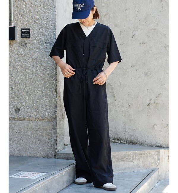 OUTDOOR PRODUCTS Usual Things「追加2 ダブルポケットVネックオールインワン」|オールインワン|