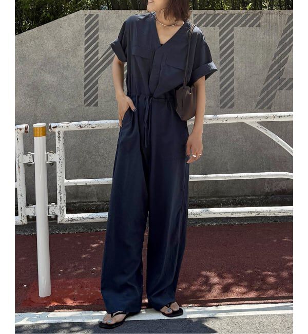 OUTDOOR PRODUCTS Usual Things「追加2 ダブルポケットVネックオールインワン」|オールインワン|