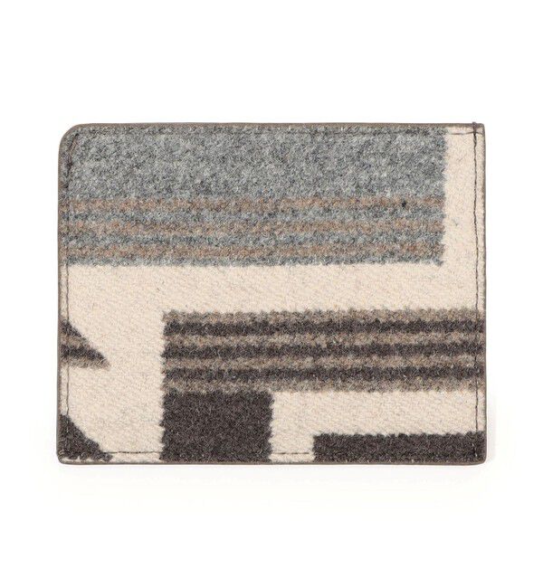 TOMORROWLAND GOODS「【別注】the dilettante ファブリック&times;レザーコンビ カードケース」|名刺入れ・カードケース|16 グレー系