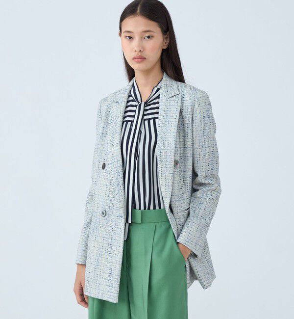 TOMORROWLAND collection「ファンシーテープ ダブルブレストジャケット」|テーラードジャケット|
