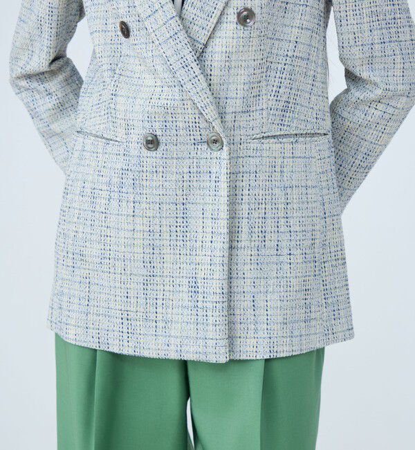 TOMORROWLAND collection「ファンシーテープ ダブルブレストジャケット」|テーラードジャケット|