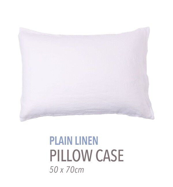 TOMORROWLAND HOME「プレーンリネン ピローケース（50cm &times; 70cm）」|その他|11 ホワイト