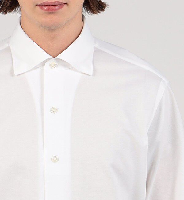 TOMORROWLAND MENS「コットンポリエステル ループボタンダウンドレスシャツ」|シャツ・ブラウス|