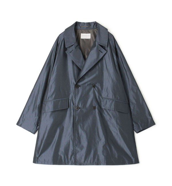 TOMORROWLAND MENS「ポリエステルタフタ ダブルブレステッド4Bコート」|ピーコート|67 ダークブルー