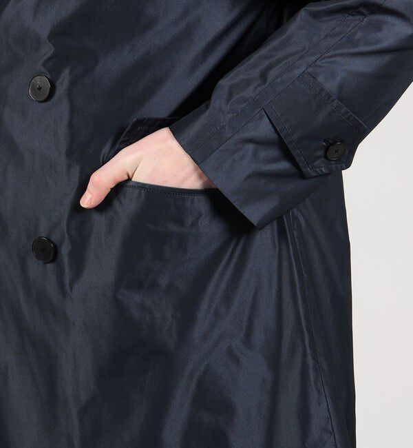 TOMORROWLAND MENS「ポリエステルタフタ ダブルブレステッド4Bコート」|ピーコート|