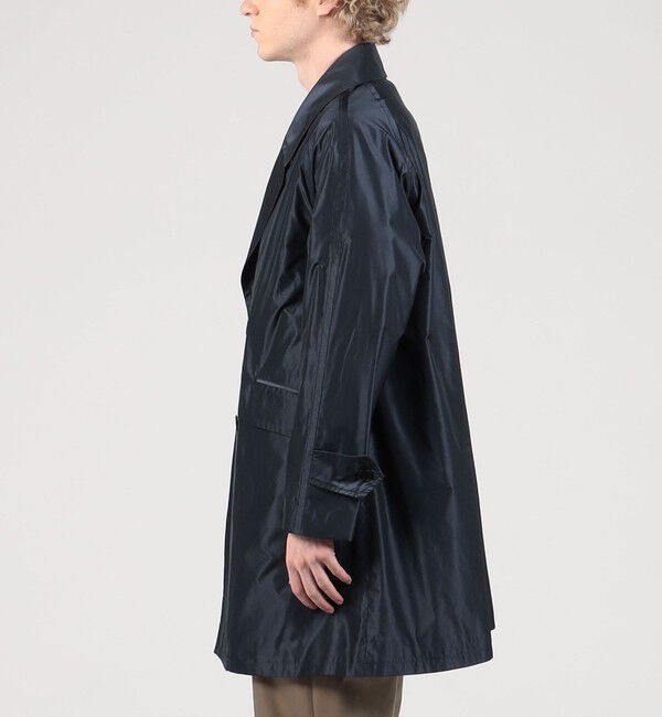 TOMORROWLAND MENS「ポリエステルタフタ ダブルブレステッド4Bコート」|ピーコート|