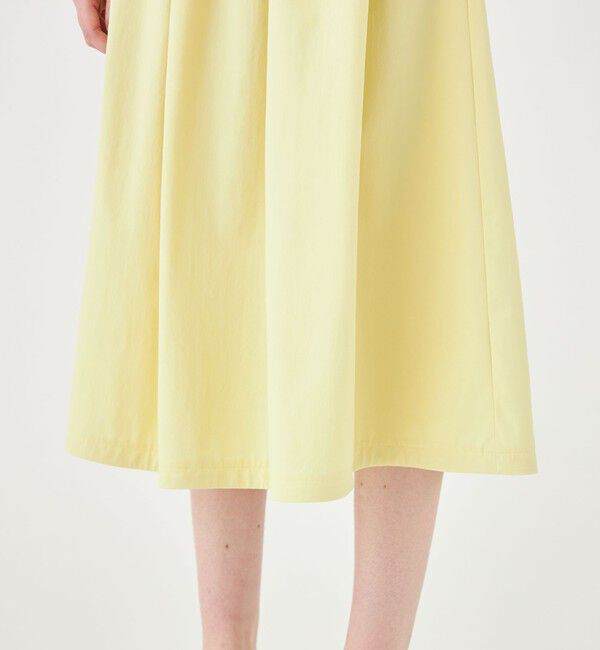 Ballsey「ラッシュストレッチ タックギャザースカート」|フレア|