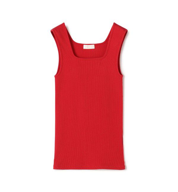Ballsey「スーピマテレコ スクエアネックタンクトップ」|タンクトップ|35 レッド