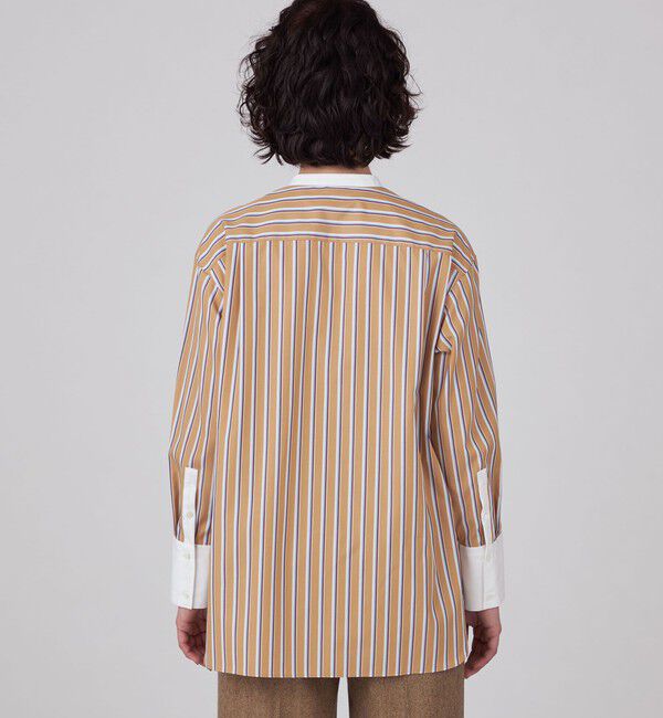 MACPHEE「コットンブロード バンドカラーシャツ」|シャツ・ブラウス|