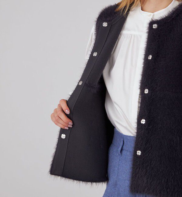 Ballsey「フェザーヤーン ペプラムベスト」|ベスト・ジレ|