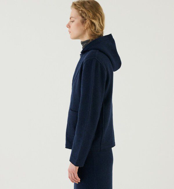 GALERIE VIE「ウールコットンバックパイル フードジャケット」|その他|