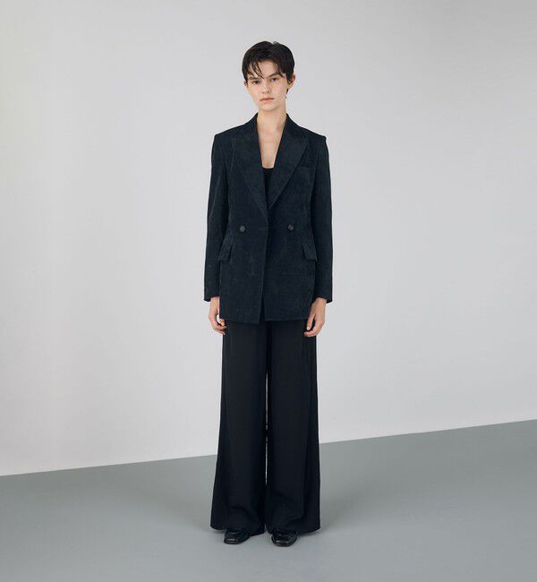 DES PRES「コットンレーヨンベルベット ダブルブレストジャケット」|テーラードジャケット|