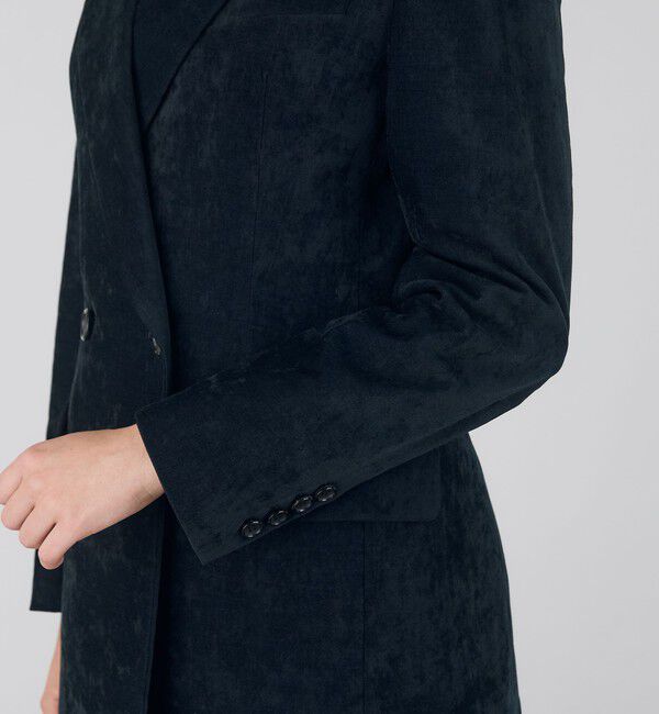 DES PRES「コットンレーヨンベルベット ダブルブレストジャケット」|テーラードジャケット|