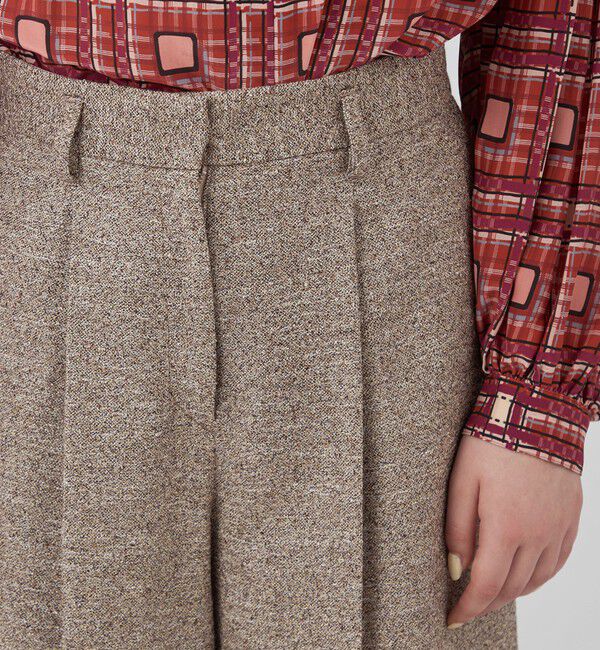 Ballsey「Jennifer タックワイドパンツ」|スラックス|