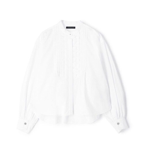 TOMORROWLAND collection「ホワイトコンビネーション タックボザムブラウス」|シャツ・ブラウス|11 ホワイト