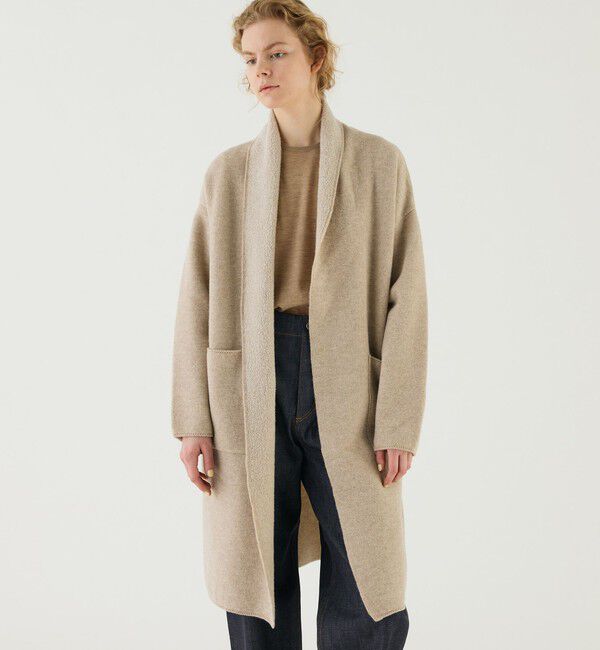 GALERIE VIE「ダブルフェイスパイル ショールカラーコート」|その他|