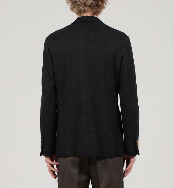 TOMORROWLAND MENS「ウールコットンダブルニット ダブルブレステッド6Bブレザー」|テーラードジャケット|