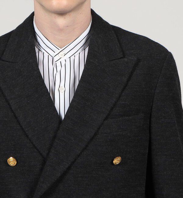 TOMORROWLAND MENS「ウールコットンダブルニット ダブルブレステッド6Bブレザー」|テーラードジャケット|