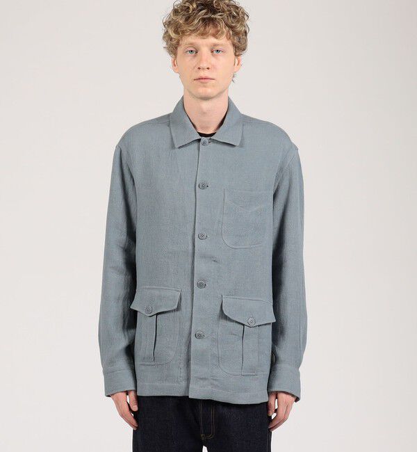 TOMORROWLAND BUYING WEAR「Salvatore Piccolo リネンウール シャツブルゾン」|ブルゾン・スタジャン|