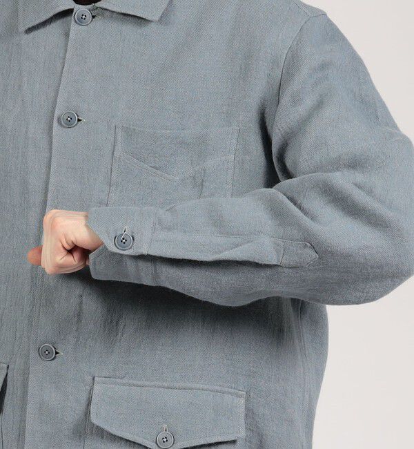 TOMORROWLAND BUYING WEAR「Salvatore Piccolo リネンウール シャツブルゾン」|ブルゾン・スタジャン|
