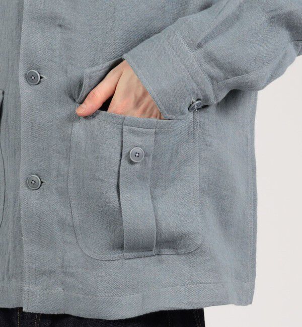 TOMORROWLAND BUYING WEAR「Salvatore Piccolo リネンウール シャツブルゾン」|ブルゾン・スタジャン|