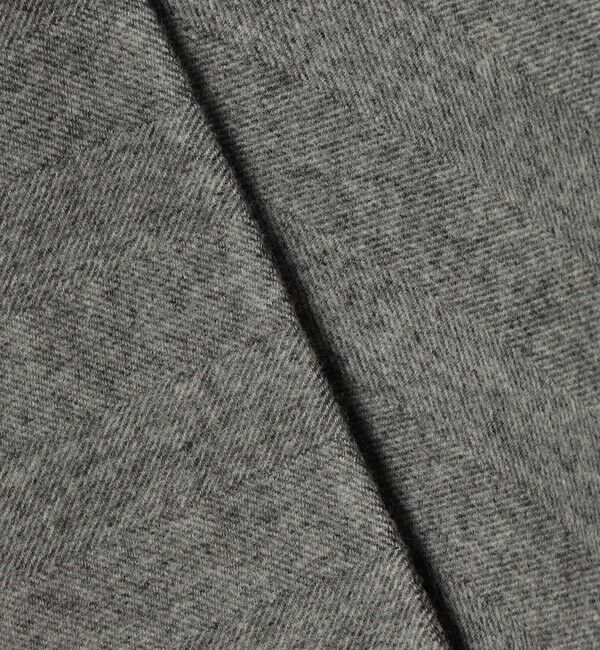 DES PRES「ライトダブルフェイスシャギー ストール付きコート」|ノーカラーコート|