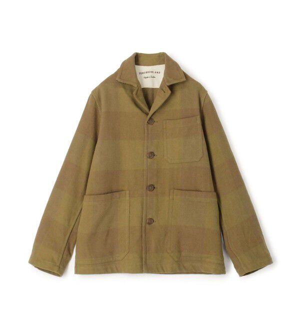TOMORROWLAND MENS「インドコットンネル ブルゾン」|ブルゾン・スタジャン|46 ブラウン系