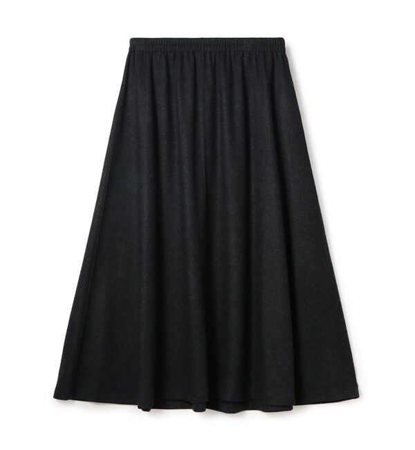 DES PRES「ニットコンビネーション ギャザーフレアスカート」|フレア|17 チャコールグレー