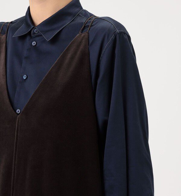 MACPHEE「コットンポリエステルベロア キャミソールワンピース」|ワンピース|