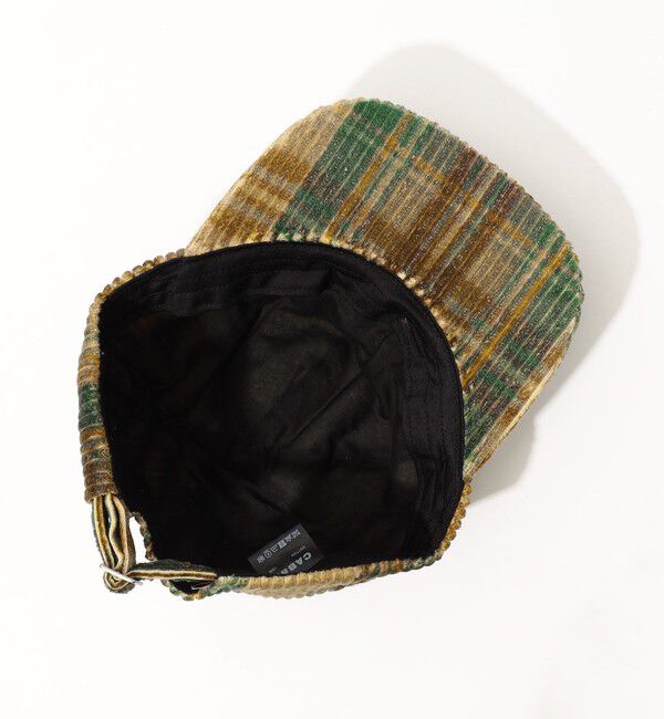 CABaN「CABaN チェックプリントコーデュロイ キャップ」|キャップ・キャスケット|