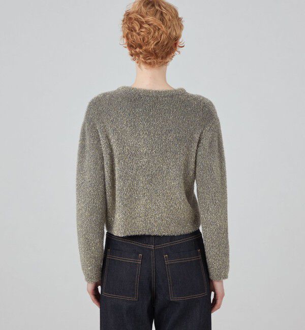 MACPHEE「ルレックスシェニール クルーネックカーディガン」|カーディガン|