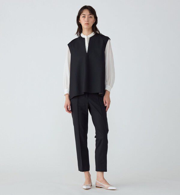 TOMORROWLAND collection「スーパーウールウィーヴ レイヤードブラウス」|シャツ・ブラウス|