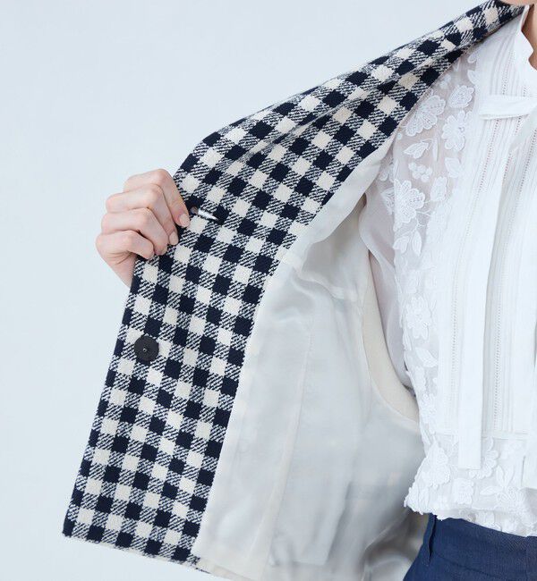 TOMORROWLAND collection「タムタムギンガム ノッチドカラージレ」|ベスト・ジレ|