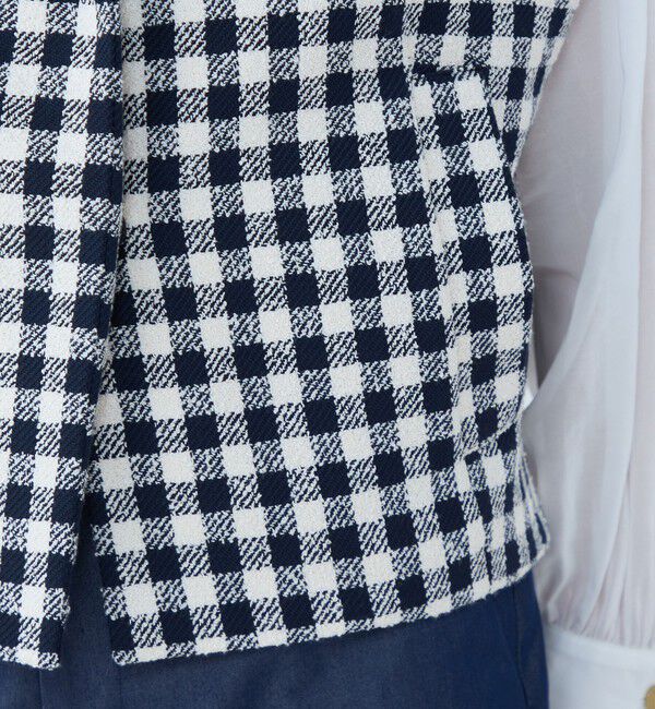 TOMORROWLAND collection「タムタムギンガム ノッチドカラージレ」|ベスト・ジレ|