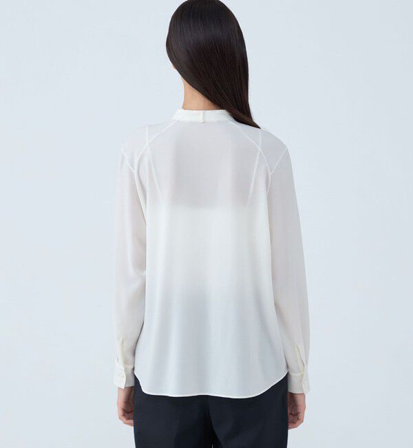 TOMORROWLAND collection「ポリエステルアムンゼン ハンドステッチブラウス」|シャツ・ブラウス|