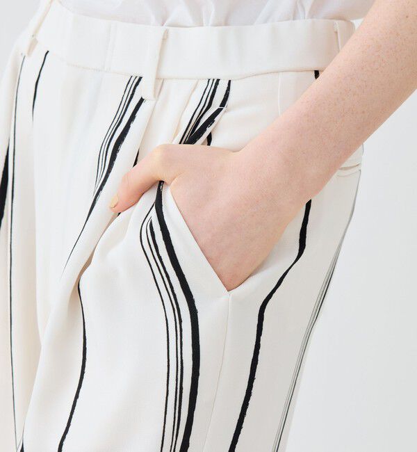 GALERIE VIE「ドローイングラインプリント イージータックパンツ」|その他|