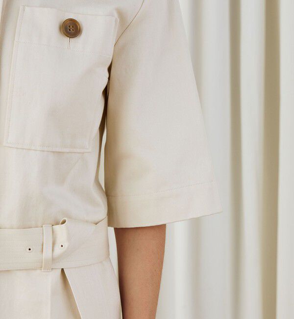 DES PRES「コットンサテン ジャンプスーツ」|オールインワン|