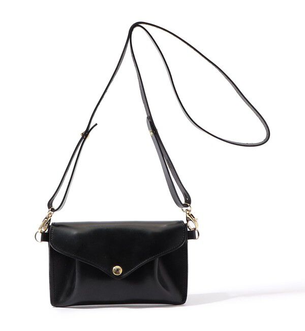 TOMORROWLAND GOODS「GLENROYAL ブライドルレザー ショルダーミニバッグ」|ショルダー・メッセンジャー|19 ブラック