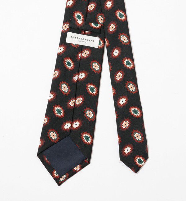 TOMORROWLAND GOODS「TOMORROWLAND シルク プリントネクタイ」|ネクタイ・蝶ネクタイ|