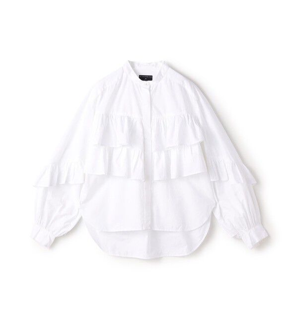 TOMORROWLAND BUYING WEAR「【別注】ne Quittez pas BLACK TIERED FRILLED コットンシャツ」|シャツ・ブラウス|11 ホワイト