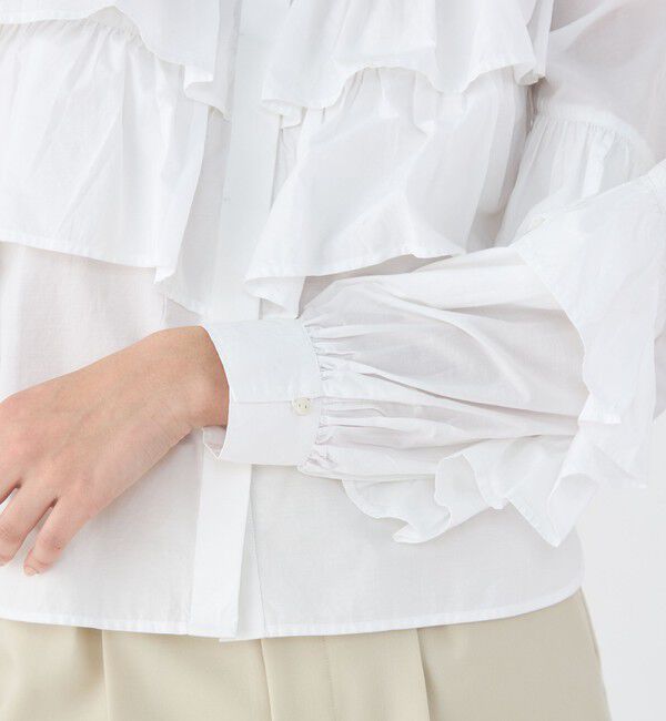 TOMORROWLAND BUYING WEAR「【別注】ne Quittez pas BLACK TIERED FRILLED コットンシャツ」|シャツ・ブラウス|